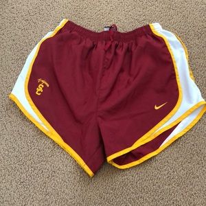 USC Nike running shorts